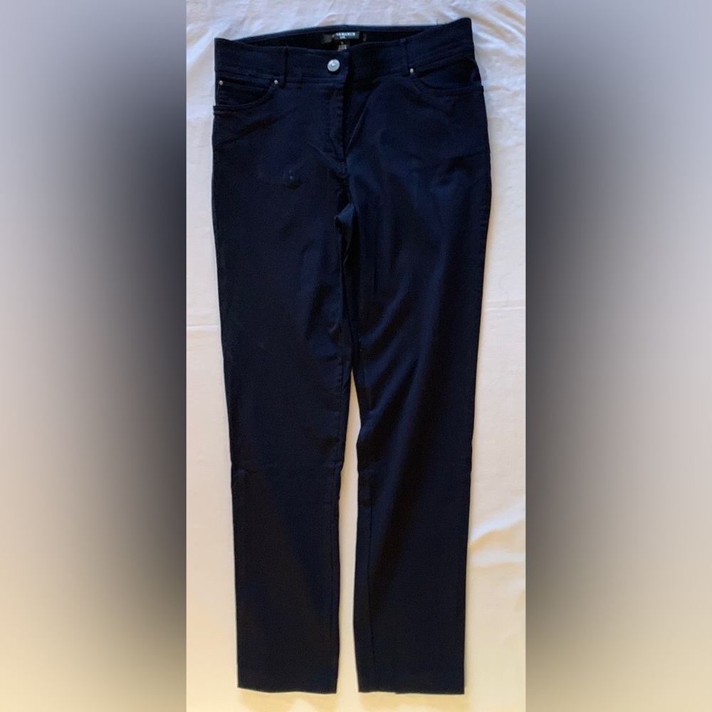 89th & Madison- Ladies navy blue straight leg (stretch) pants